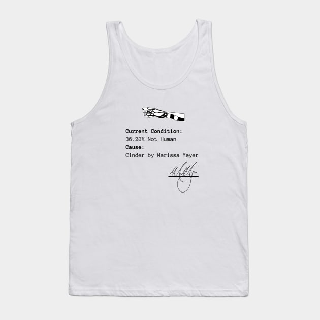 Current Condition: 36.28% Not Human Tank Top by The Happy Writer